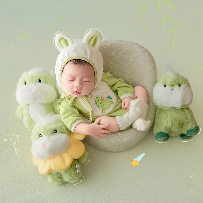 Spring Green Horse Theme Set - Newborn Photography Props - Image 3